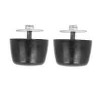 Hooke Road Hood Footman Loop - Juego de topes de goma de metal para estabilidad todoterreno para Jeep Wrangler JK 2007-2018