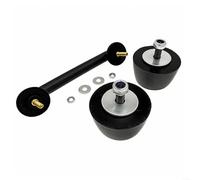 Hooke Road Hood Footman Loop & Parabrisas Bump Stop Set, goma, ABS y metal piezas de repuesto KJ71051BK 55176422 para Jeep para Wrangler JK 2007-2018