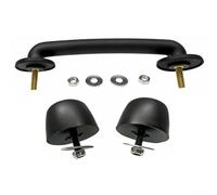 Hooke Road Hood Footman Loop y Soporte de sujeción para Parabrisas para Jeep para Wrangler JK 2007-2018 Bolt On