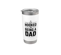 Hooked On Being A Dad Vaso térmico de acero inoxidable de doble pared