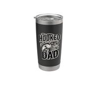 Hooked On Being Dad Vaso térmico de acero inoxidable de doble pared