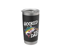 Hooked On Being Dad Vaso térmico de acero inoxidable de doble pared