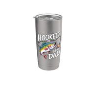 Hooked On Being Dad Vaso térmico de acero inoxidable de doble pared