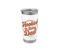 Hooked On Being Dad Vaso térmico de acero inoxidable de doble pared
