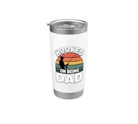 Hooked On Being Dad Vaso térmico de acero inoxidable de doble pared