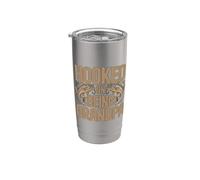 Hooked On Being Grandpa Vaso térmico de acero inoxidable de doble pared