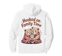 Hooked on Family Time - Diseño Familiar de Oso Lindo Sudadera con Capucha