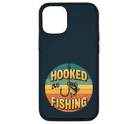 Hooked On Fishing: pescadores de lubina y amantes de la naturaleza Carcasa para iPhone 12/12 Pro