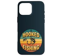 Hooked On Fishing: pescadores de lubina y amantes de la naturaleza Carcasa para iPhone 16 Pro Max