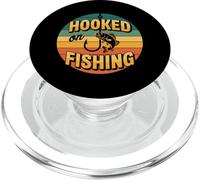 Hooked On Fishing: pescadores de lubina y amantes de la naturaleza PopSockets PopGrip para MagSafe