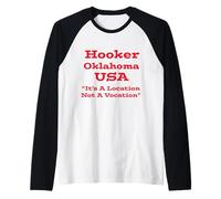 Hooker Oklahoma Estados Unidos Camiseta Manga Raglan