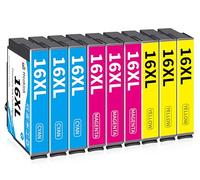 Hookink 16XL Cartuchos de Tinta Compatible para Epson 16XL 16 XL para Workforce WF-2510 WF-2750 WF-2630 WF-2520 WF-2530 WF-2540 WF-2010 WF-2650 WF-2660 WF-2760 (3 Cian 3 Magenta 3 Amarillo)