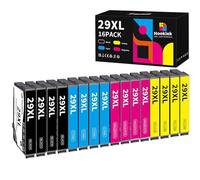 Hookink 29XL Cartuchos de Tinta Compatibles con Tinta Epson 29XL Mutipack para Expression Home XP-235 XP-245 XP-247 XP-335 XP-342 XP-345 XP-355 XP-332 XP-455 XP-432 XP-435 XP-255 XP-257 (16 Paquete)