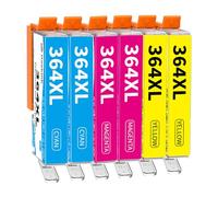 Hookink 364XL Cartuchos de Tinta Compatibles con Tinta HP 364 364XL para Deskjet 3520 3070A, Officejet 4620 4622, Photosmart 5510 5520 6510 6520 7520, 2 Cian 2 Magenta 2 Amarillo