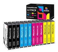 Hookink 503XL Cartuchos de Tinta Compatibles con Epson 503XL 503 XL | para Expression Home XP-5200 XP-5205 XP5200 XP5205, Workforce WF-2960 WF-2965 WF-2960DWF WF-2965DWF (12 Paquetes)