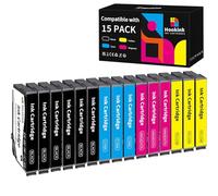 Hookink 604XL Cartucho de Tinta Compatible con Epson 604XL 604 XL Multipack para Epson XP-2200 para XP-3200 XP-3205 XP-4200 XP-4205 XP-2200 XP-2205 WF-2910 WF-2930 WF-2935 WF-2950 (15-Pack)