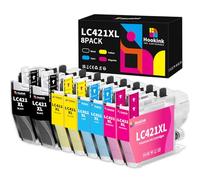 Hookink LC421XL Cartucho de Tinta Compatible para Brother LC421 Tinta | 8-Pack LC-421XL LC421VALXL para Brother DCP-J1050DW MFC-J1010DW DCP-J1140DW DCP-J1800DW DCPJ1050DW