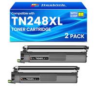 Hookink TN248XL Negro Toner Compatible para Brother TN248XLBK TN248BK | para MFC-L3760CDW DCP-L3560CDW HL-L3240CDW MFC-L3740CDWE HL-L3220CW HL-L3220CWE 3000 páginas (2 Negro)