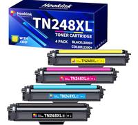 Hookink TN248XL TN248-XL Toner Compatible para Brother TN248XL TN248CMYK TN248 para Brother HL-L3240CDW DCP-L3560CDW DCP-L3520CDW HL-L3220CW HL-L8240CDW MFC-L3740CDW MFC-L3760CDW, 4-Pack