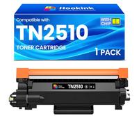 Hookink TN2510 TN-2510 Tóner Compatible para Brother HL-L2400DW MFC-L2800DW | HL-L2445DW MFC-L2860DW DCP-L2620DW DCP-L2660DW para TN2510XL (1 Negro, 1200 páginas)
