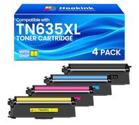 Hookink TN635XL - Cartucho de tóner compatible con Brother TN-635XL TN635XL para impresora Brother HL-L8430CDW L8430CDWT L8570CDW MFC-L8730CDW L8930CDW L8970CDW EX575 (paquete de 4)