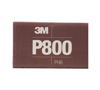 Hookit Hoja de mano abrasiva flexible 3M 270J, 34340, P800, 5.5 x 6.8 pulgadas, 25 hojas por caja