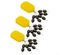 Hooklink - Juego de plomos para pesca de carpas con pesas de goma de tungsteno para mantener los eslabones de gancho anclados y evitar el movimiento mientras se lanza (6 mm)