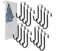 Hooks, 16 piezas Over Door Towel Hook, Home Organizer For Spave Saving, No Drill Removable Rack For Closet Gabinete Kitchen Apartment Bedroom