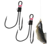 Hooks - Fishing Tackle | High Strength Fishiing and Carbon Steel Barbed for Saltwater Freshwater Fishinng Jig Heads Soft Lure Hooks Various Bait Types Lures