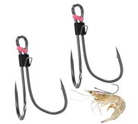 Hooks - Fishing Tackle | High Strength Fishiing Snap and Carbon Steel Barbed Snaps for Saltwater Freshwater Fishinng Jig Heads Soft Lure Hooks Various Bait Types Lures