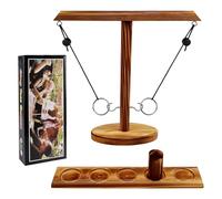 Hooks Ring Toss Game, Regerly Interaktives Haken Ring Wurfspiel für Home Party Das Action Ring-Haken Partyspiel Perfekt Hook Toss Battle Game für Partys Und Familien