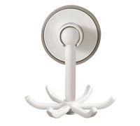 Hooks, Suction Hangers, Heavy Duty Rotating Wall Holders, Reusable Bathroom Organizer for Restroom, Bathtub, Kitchen, Sink, Door, Window, Hotel, Apartment 5.51x3.35 Inches
