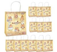 HOOKTA 12 cajas de regalo Capybara Kraft Party Treat Favor Cake Box 16 x 9,5 x 8,5 cm bolsas de caramelos para cumpleaños infantiles, Halloween, dulces (apertura)