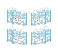 HOOKTA 12 cajas de regalo para fiestas de Kitty Purin Kraft de 16 x 9,5 x 8,5 cm, para cumpleaños infantiles, Halloween, caramelos (azul)