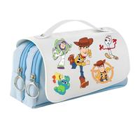HOOKTA Buzz and Woody - Estuche con cremallera para lápices de gran capacidad, liso, con asa, estuche para lápices, para escuela, viaje, regalo, corriendo, 21 x 10 x 7 cm / 8,26 x 3,94 x 2,75 Zoll