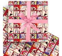 HOOKTA Hazbin Hotel Papel de regalo 51 x 75 cm, papel de estraza duradero, hojas de papel de regalo para cumpleaños infantiles, fiestas, almacenamiento, decoración festiva (rompecabezas de