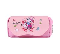 HOOKTA Kulomi Estuche con cremallera suave de gran capacidad Duarable School Kulomi estuche para adolescentes niñas organizador de cuero regalo, Gatito rosa, 20 x 10 x 3 cm / 7,8 x 4 x 1,2 Zoll, Moda