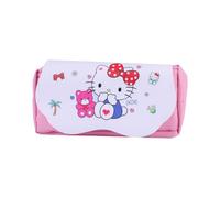 HOOKTA Kulomi Estuche con cremallera suave de gran capacidad Duarable School Kulomi estuche para adolescentes niñas organizador de cuero regalo, Gatito blanco, 20 x 10 x 3 cm / 7,8 x 4 x 1,2 Zoll,