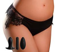 HOOKUP PANTIES Princesa Slip con Plug Schwarz S-L