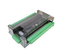 Hookurity Controlador lógico programable PLC FX3U 48MR 48MT 24 entradas 24 Salidas con relé RS232 RS485 38400bps Transistor PLC Controlador lógico programable 6AD 2DA(FX3U 48MR)