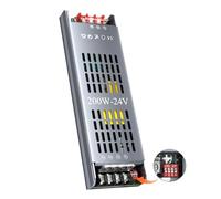 HOOLED Transformador LED DC 24V 8,3A, 200W Alimentador regulable, apto para 220-240V AC a DC 24V transformador LED, fuente de alimentación con 5 modos de protección