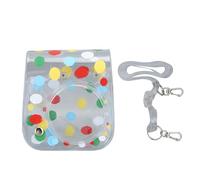 HOOLEEY Bolsa Protectora para cámara Funda para cámara instantánea con patrón de Lunares Coloridos y Transparentes para Mini 12