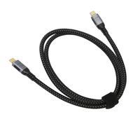 HOOLEEY Cable de Datos USB 4.0 Gen 3 Transferencia de 40 Gbps Carga de 240 W Pantalla 8K 60 hz Tipo C a Cable Tipo C (120cm)