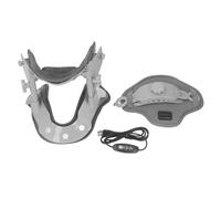 Hooleey Dispositivo de tracción de cuello cervical Camilla de cuello de compresión caliente eléctrica ajustable para el hogar
