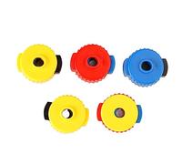 Hooleey - Juego de 5 tuercas de liberación rápida para platillos de tambor, estructura compacta, peso ligero, estructura compacta, kit de tuercas de liberación rápida para bateristas