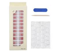 Hooleey Press On Fake Nails Wearable False Nail Jelly Glue Full Wraps Safe Fake Nail Kit for Women Girls (B09)