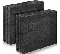 Hoolerry 2 insertos de embalaje de espuma de polietileno personalizables para estuches, hoja de espuma de polietileno gruesa para embalaje y manualidades (negro, 12 x 10 x 3.1 pulgadas)