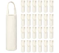 Hoolerry 24 Bolsas de Vino de Lona con asa, sublimación, Botella en Blanco, Bolsa de Regalo, Reutilizable, Lavable, como se Muestra en Las imágenes, as Shown in The Pictures, Moderno
