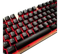 HOOLRZI 104 teclas de ABS transparentes para teclado mecánico, teclado ruso, coreano, retroiluminado, para Cherry MX Switch ABS
