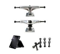 HOOLRZI 2 soportes de aluminio para ruedas de monopatín, base de puente de 12,7 cm, accesorios de camión, base de soporte profesional para patineta